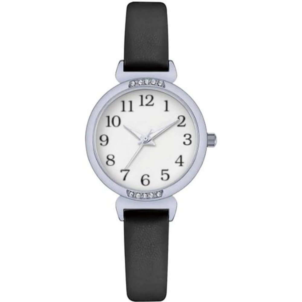 Black Watch White Watch for Ladies Diamond Watch Arabic